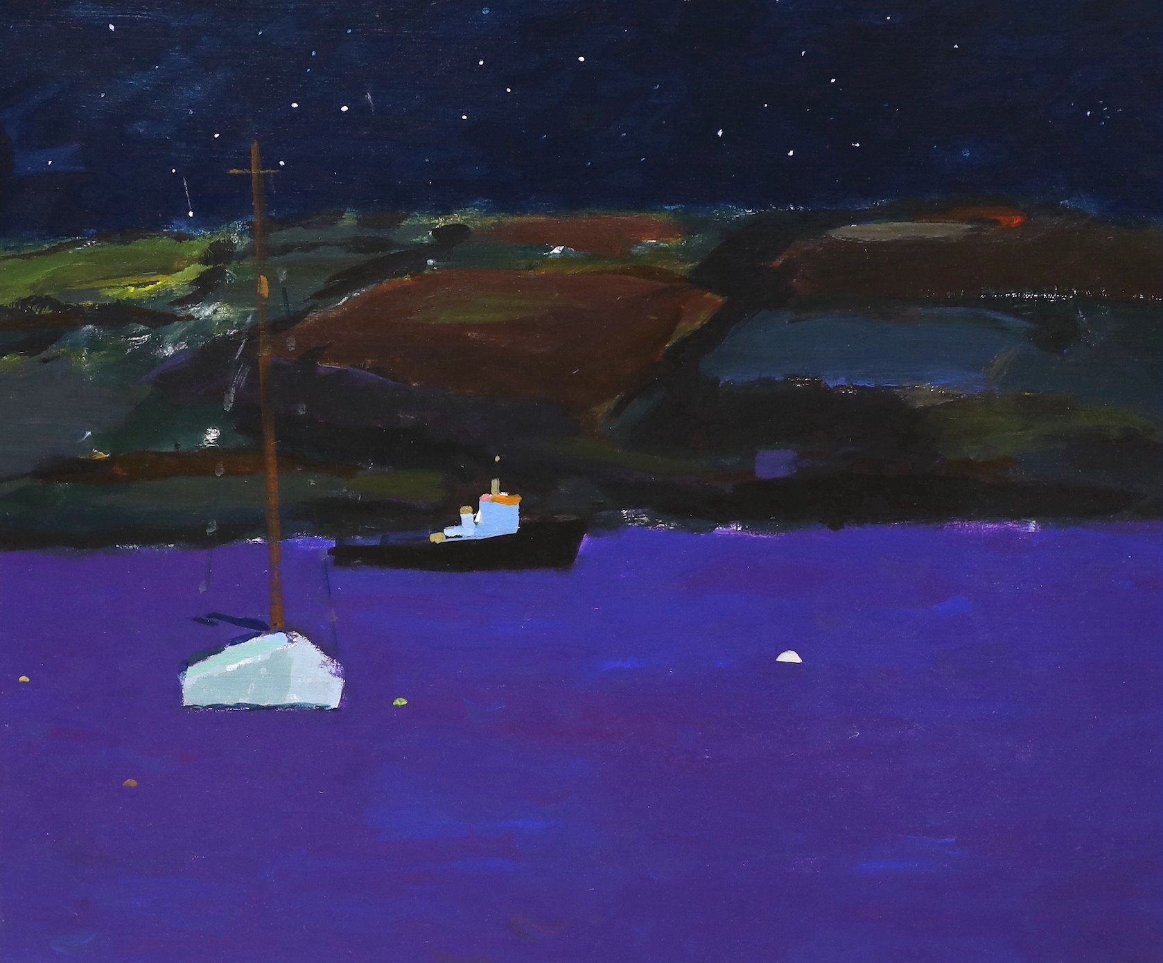Alan Furneaux (b.1953), oil on canvas, Coastal landscape, signed, 72 x 87cm